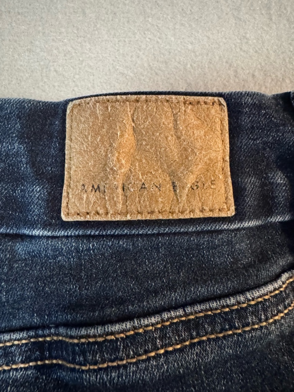American Eagle Outfitters Dark Blue skinny kick Jeans - Picture 5 of 10